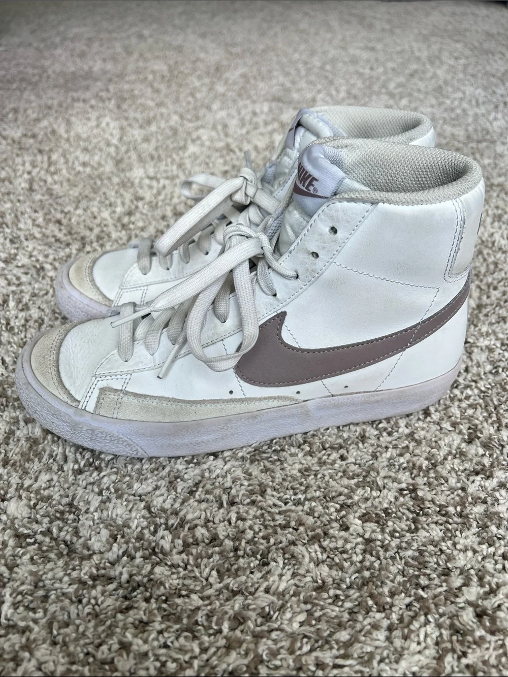 Nike Kids Blazer Mid '77 GS In 'White Light Violet Ore' Size 6